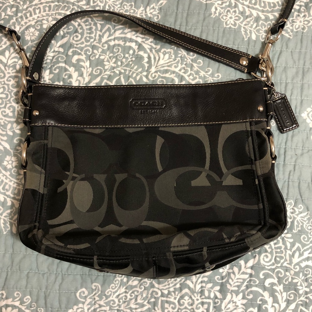 Coach Black Signature Purse